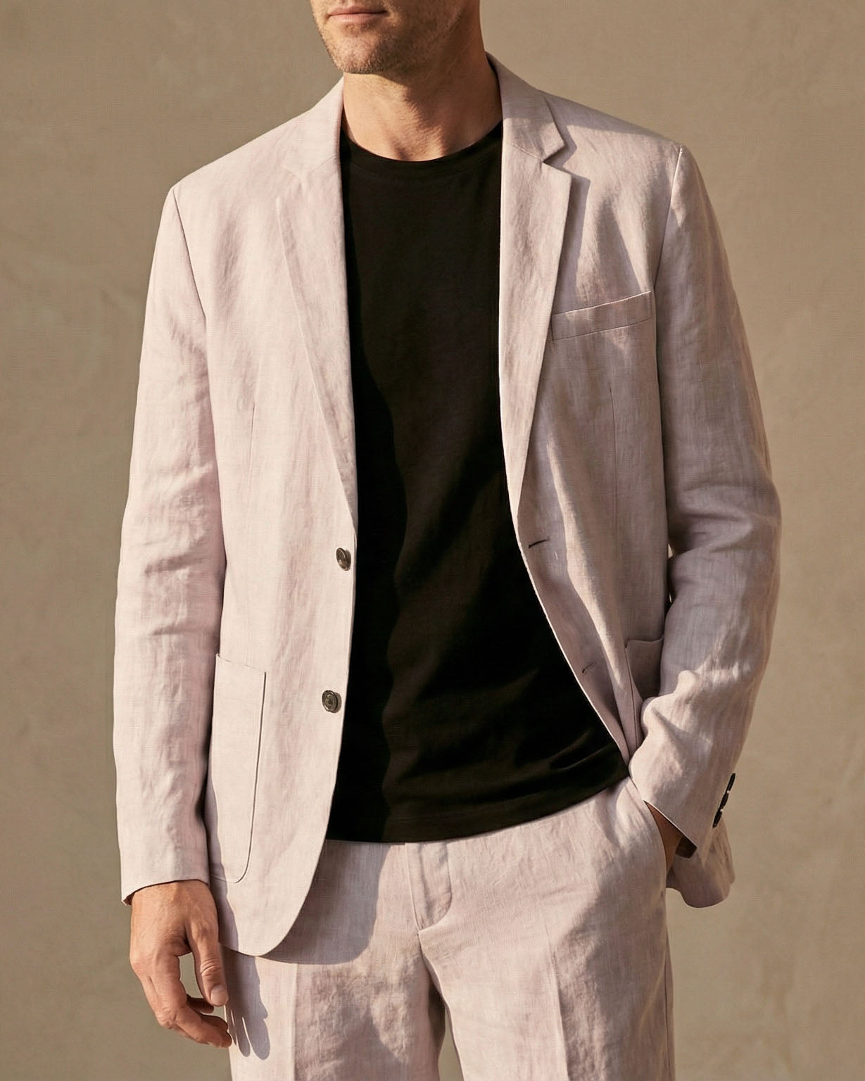 Lorenzo Linen-Blend Suit